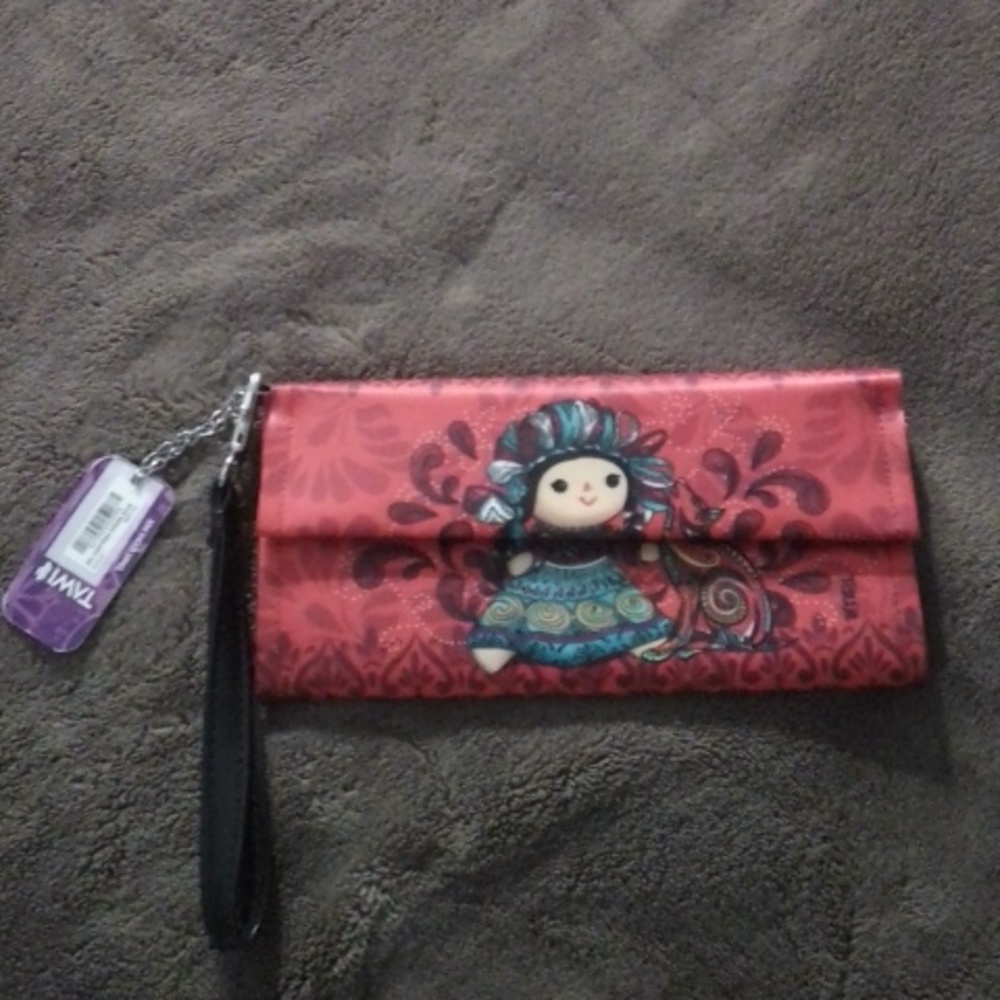 New with tagTawi silk wallet